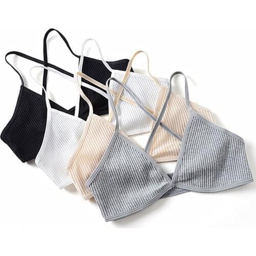 Fashion One Piece Solid Color Bra Underwear Comfortable Seamless Bras For Women Backless Wireless Bralette Sexy Lingerie