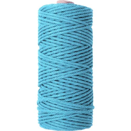 Natural 4 Strand Twisted Thread Macrame Cotton Cord DIY Knitting Sewing Spool Wall Hanging Rope Plant Hangers Drawstrings Crafts