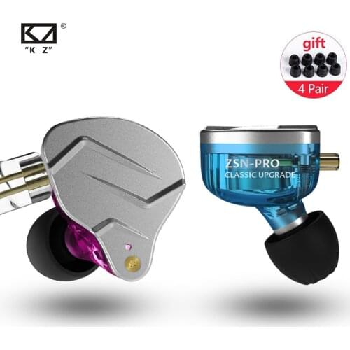 KZ ZSN PRO 1BA+1DD Hybrid In Ear Earphone HIFI DJ Monito Running Sport Earphone Earbud KZ ZS10 PRO AS10 KZ ZSX KZ ZSN PRO AS06
