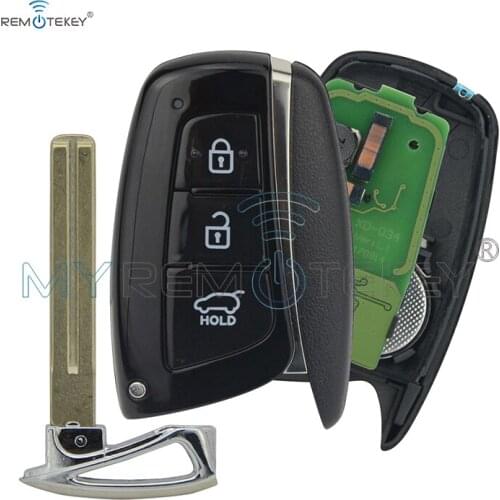 New style Smart car key for Hyundai Santa Fe IX45 2013 2014 3 button 433mhz ID46 electronic chip 7952 keyless entry remtekey