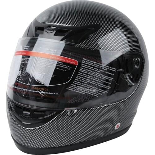 New Adult Carbon Fiber Flip Up Full Face Motorcycle Helmet Street Bike