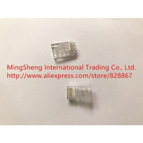 Original new 100% super five network crystal head RJ45 crystal head 8 core cable cable connector