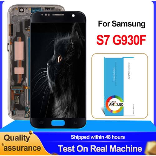 100% Original BROOWE 5.1'' Super AMOLED For Samsung Galaxy S7 G930 G930F LCD Display Touch Screen Digitizer Assembly