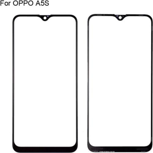 For OPPO A5S Front LCD Glass Lens touchscreen For OPPO A 5S Touch screen Panel Outer Screen Glass without flex OPPOA5S