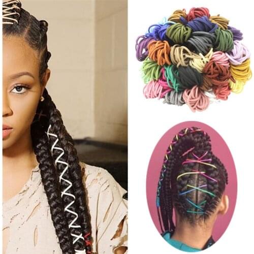 Reggae Braided Method Rope Deer Velvet Hip-hop Holiday Style Hair Accessories Braid Braided Hair Tool 2.8mm Long 5m 18 Color