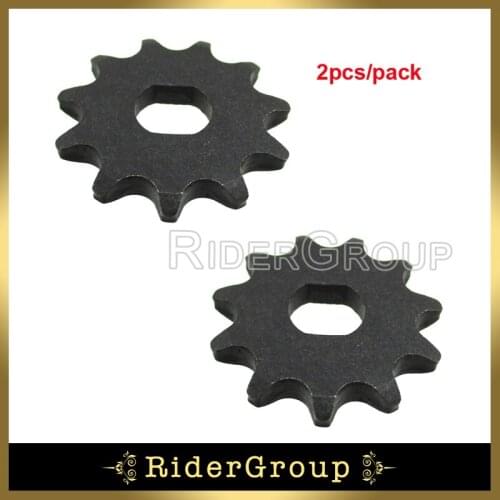 2pcs Black11 Tooth Sprocket Motor Engine Pinion Gear For T8F Chain MY1020 Electric Scooter