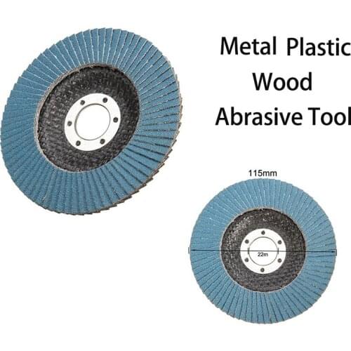 1Pcs 40/60/80/120 Grit Grinding Wheel Flap Disc 115mm 4.5" Angle Grinder Sanding Tool Zirconia Wear Resistance Abrasive Tools