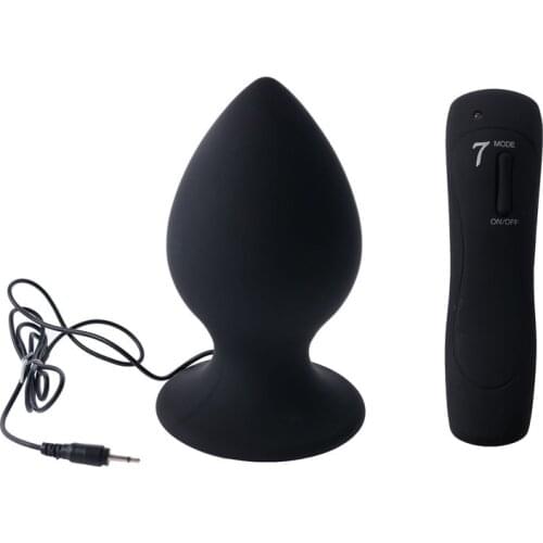 Super Big Size 7 Mode Vibrating Silicone Butt Plug Large Anal Vibrator Huge Anal Plug Unisex Erotic Toys Sex Products L Xl Xxl