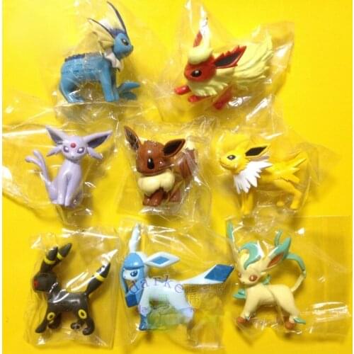 TAKARA TOMY Genuine Pokemon MC Flareon Vaporeon Espeon Umbreon Jolteon Leafeon Limited Rare Action Figure Model Toys