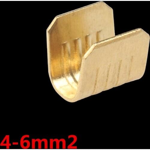 100pcs/lot DJ454C U-shaped terminal tab cold inserts connectors / terminal connector cable / wire cable lug,4-6mm2