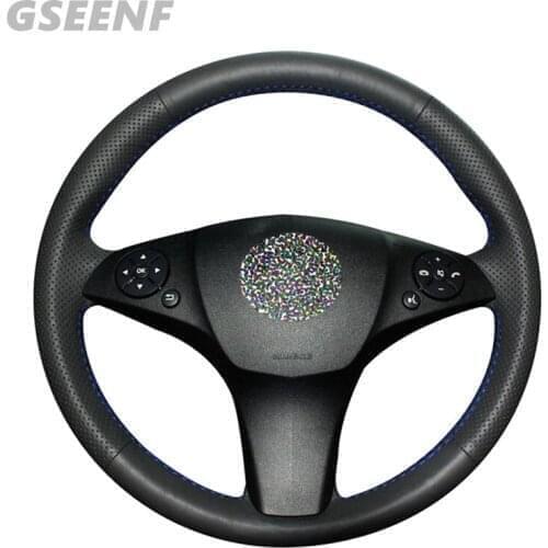 Genuine Leather Hand-stitched Black Car Steering Wheel Cover For Mercedes-Benz CLS C300 C350 C200 C180 280 300 350 500 GLK
