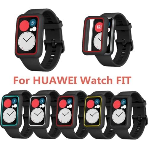Screen Protective Case For Hua Wei Watch FIT Smart Watch Anti-scratch Protection Cover Screen Accessories TPU Cover For Watch