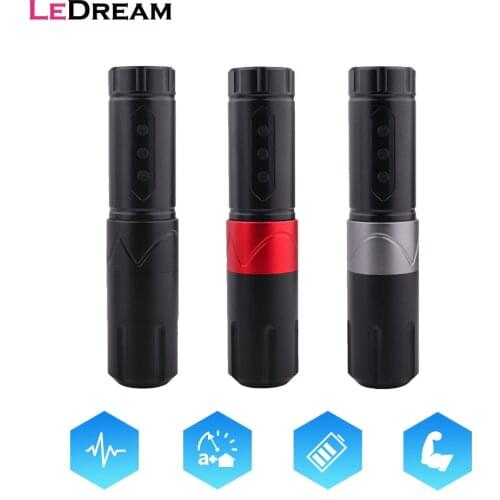 1 Set Rechargeable Wireless Tattoo Pen Machine Rotary Rocket Motor Device With Battery Aluminum Alloy Tatu Gun Tool Set