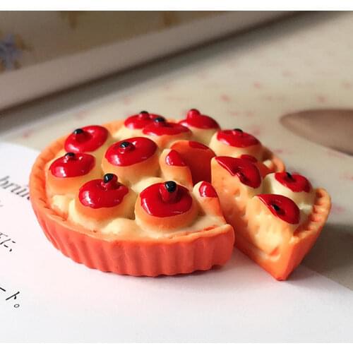 3 Set Apple Pizza Slime Charms Beads Slime Accessories Making Supplies With Pouch For DIY Crafts Scrapbook