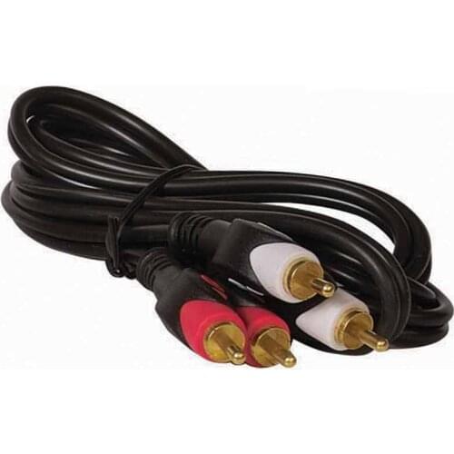 2 RCA + 2 RCA GOLD CABLE 1.5 METERS 1. QUALITY