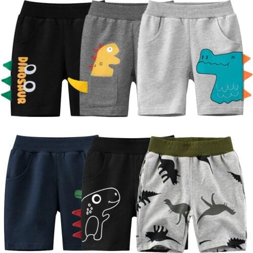 2021 Summer Children Shorts Dinosaur Print Cotton for Boys Short Toddler Panties Kids Beach Short Casual Sports Pants Baby Boys