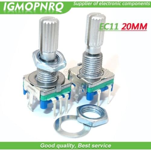 5PCS EC11 20mm Plum Handle Rotary Encoder Coding Switch Digital Potentiometer Switch 5 Pin DIY IGMOPNRQ