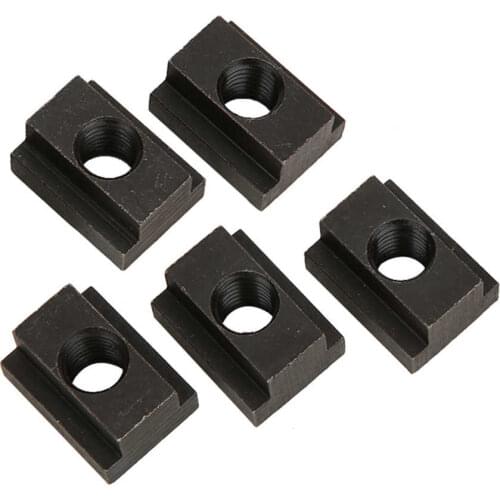 5Pcs/Lot M12 T Slot Nuts Fit Into T-slots In Machine Tool Tables Black Oxide Finish T-Slot Nut Tapped Slot T-nutsThreads