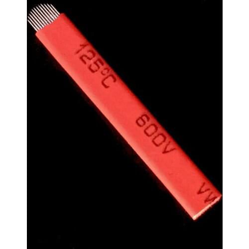 50pcs 12 14 18 Pin U shape Permanent Makeup Eyebrow Tattoo Needles Blade Permanent Makeup Eyebrow Tattoo Needles U Shape