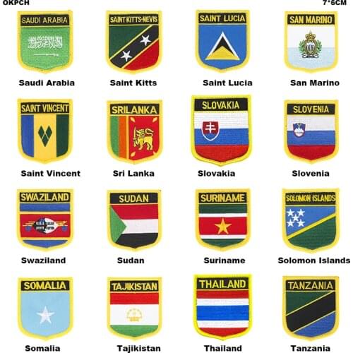 Army Flag Iron on Saw on Badge Natinal Patch Tactical Military Patches Fabric