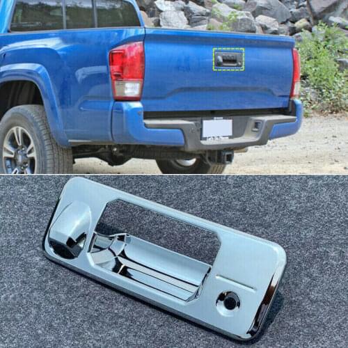 For Toyota Tacoma 2016 2017 2018 2019 Car Accessories 1pcs ABS Chrome Rear Door Handle Cover Bowl Cover Insert Trim