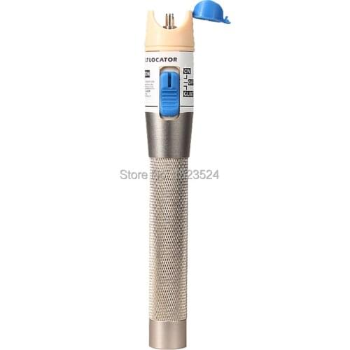 Free Shipping 650nm Metal 1mw 3-5KM Visual Fault Locator VFL Fiber Optic Red Source Fiber Optic Cable Tester