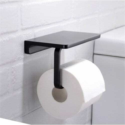 Bathroom Paper Holders Copper Tissue Rack Gold/Black Toilet Paper Rack High-end Quality Bath Hardware Bathroom accessories