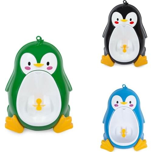 Baby Boy Potty Toilet Training Penguin Children Stand Vertical Urinal Boys Pee Infant Toddler Wall-Mounted