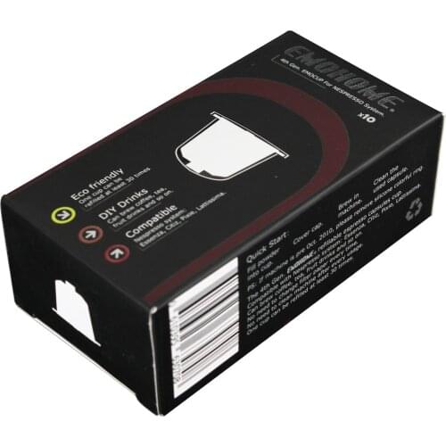 EMOHOME 5/10 Pcs Espresso Refillable Coffee Capsule Pod Reusable Compatible Nespresso Machines Reusable Retail