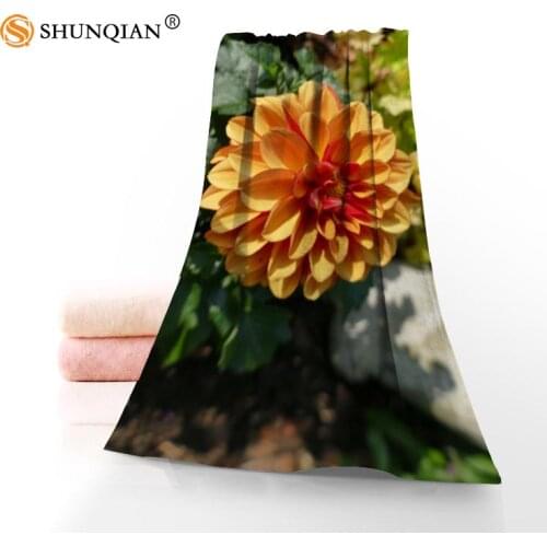 Customized All Flowers Including Dahlia 35x75cm Daily Exercise Fitness Fast Dry Face Microfiber Towel