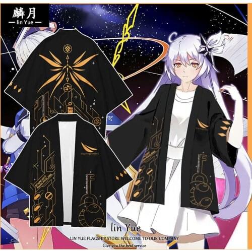 Game Genshin Impact Keqing Haori T-shirt Fashion Summer Cosplay Casual Suits For Men And Women Klee Mona Zhongli Cos Cool Cloths