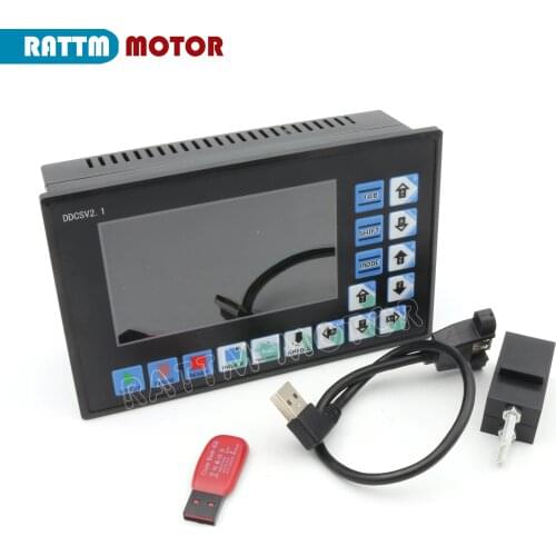 DDCSV2.1 3Axis /4Axis PLC Controller 500KHz off-line operation for CNC Router Engraving Milling Machine servo, stepper motor