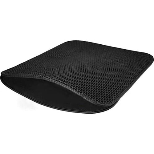 Double Layers Pet Cat Litter Mat Eva Trapper Mats With Waterproof Bottom Non-slip Pet Litter Cat Mat Layer Easy To Clean