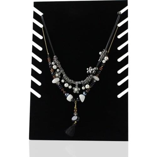 Necklace Pendant Display Stand Women Jewelry Organizer Holder Storage Case Bracelet Display Rack