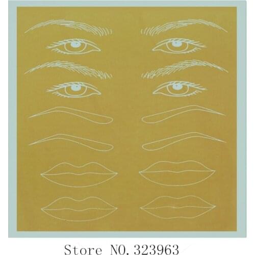 Permanent Makeup Eyebrow lips Tattoo Practice Skin Training Skin tattoo practice eyebrow skin For BeginnersFree shipping