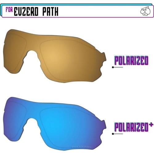 EZReplace Polarized Replacement Lenses for - Oakley EVZero Path Sunglasses - BlueP Plus-GunmetalP