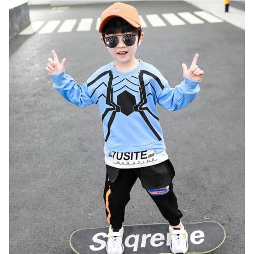 Kids boys casual hooded clothes boys fashion western-style suit new baby boy suit spring autumToddler boy with lonn kids clothes