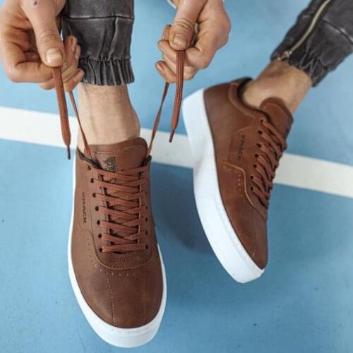 Knack Casual Male Shoes 060 Tan Street Style Brown Laced up 2021 new season spring summer Casual Style