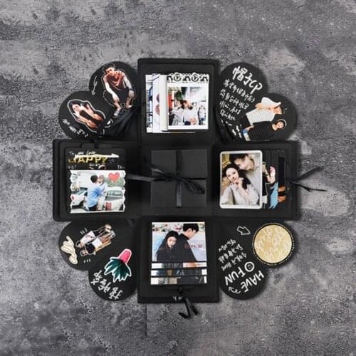 DIY Surprise Love Explosion Box Gift Explosion For Anniversary Scrapbook DIY Photo Album ValentineS Day Gift For Girlfriends
