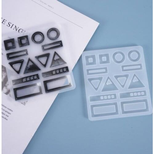 Earring Ear Pendant Casting Silicone Mould Crystal Epoxy Resin Mold DIY Crafts Jewelry Making Tools