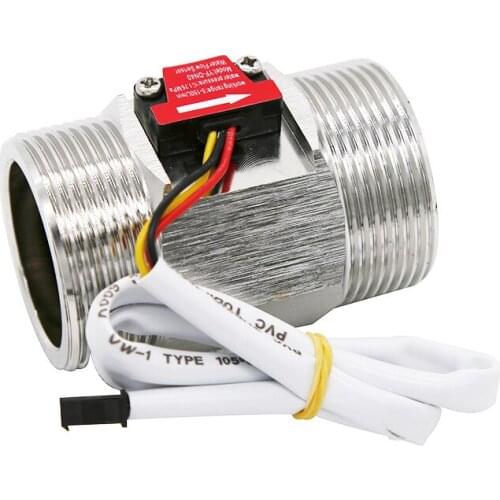 Taidacent 1.5 / 2 Inch Hall Flow Sensor Flowmeter DN40 DN50 Flow Meter Stainless Steel Hall Sensor Water Flow Control Valve