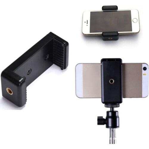 Universal Monopod Holder Clip for Mobile Bracket For Camera Tripod Mount Holder Stand for iPhone/Samsung/Xiaomi Phone