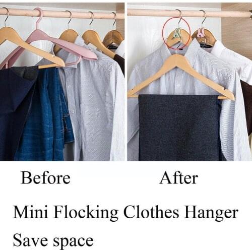 1/5 Pcs Mini Creative Mini Anti Slip Clothes Hanger Closet Hook Living Home Hook Rack Holder Home Easy Organizer Storage St A8N1