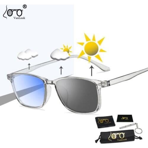 Anti Blue Ray Photochromic Computer Glasses Women Transparent Eye Glasses Frames For Men Eyeglasses Screen Game UV400 Spectacle