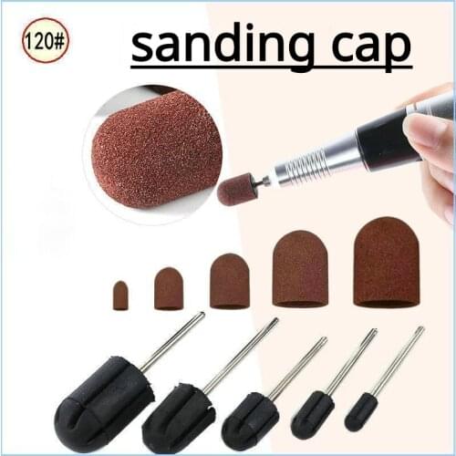 1pcs Cortadores de Bits prego Broca Lixar Bandas Caps Para Cap para Cortadores Pedicure Manicure Lixar Banda Para Pedicure Lixar