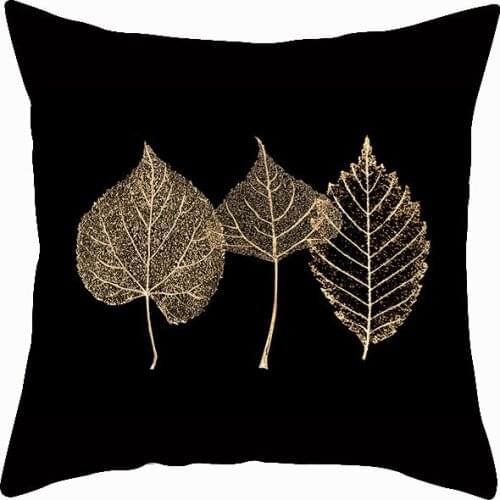 18x18inch Black Gold Color Pillowcase Cushion Cover Digital Printing Polyester Microfiber Sofa Car Grid Lattice Throw Pillows