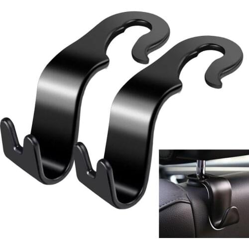 2pcs Car Seat Back Hooks Handbag Hanger For audi a1 a3 8p 8v a4 b6 b8 b7 b9 b5q5 a6 c6 c7 a6 c5 a5 a7 q7 s3 tt 8j accessories