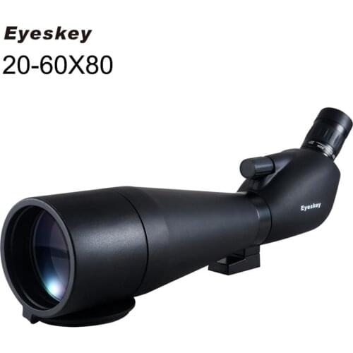 20-60x80 Telescope Angled Spotting Scope Zoom Night Vision Hunting Telescope Monocular Waterproof Telescope Outdoor Travel