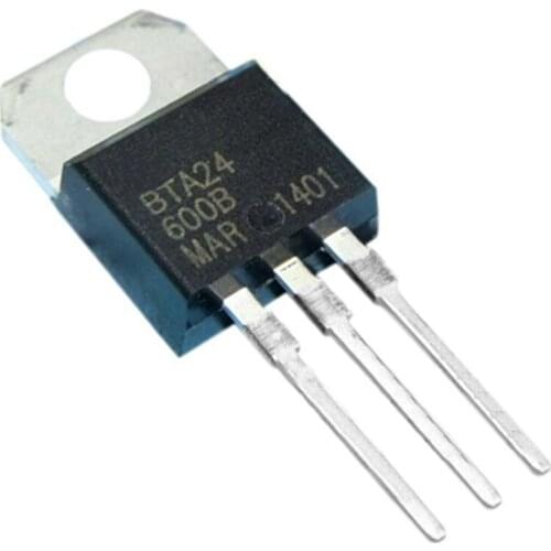 5 Pcs T0-220AC Package SCR Standard Triacs 600V 25A BTA24-600B