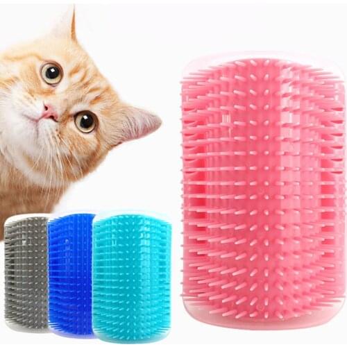 Pet Products Cat Supplies Cat Pet Self Groomer Brush Wall Corner Grooming Hair Comb Massage Tool Cat Scratcher Dropshipping